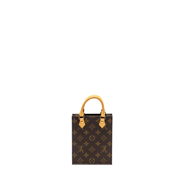 Louis Vuitton Petit Sac PLAT Monogram Canvas GHW