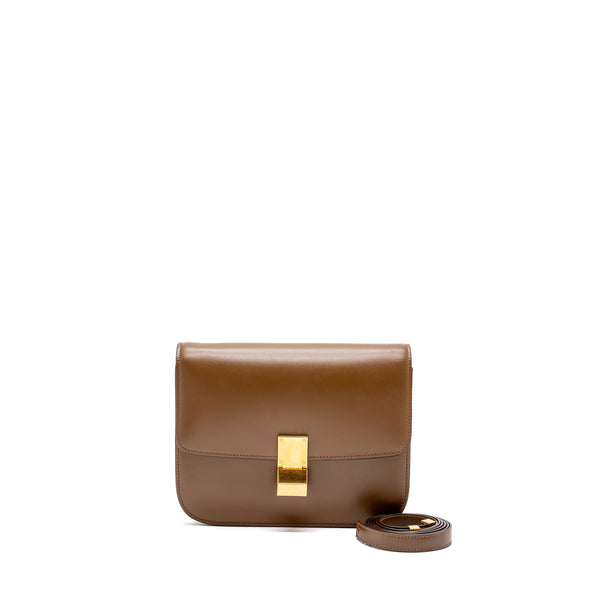 Celine Medium Box Calfskin Camel GHW