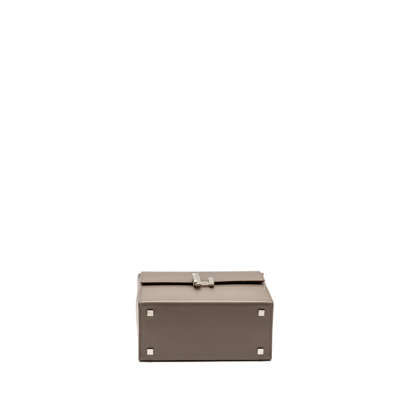 Hermes Cinhetic box bag epsom gris etain SHW stamp D