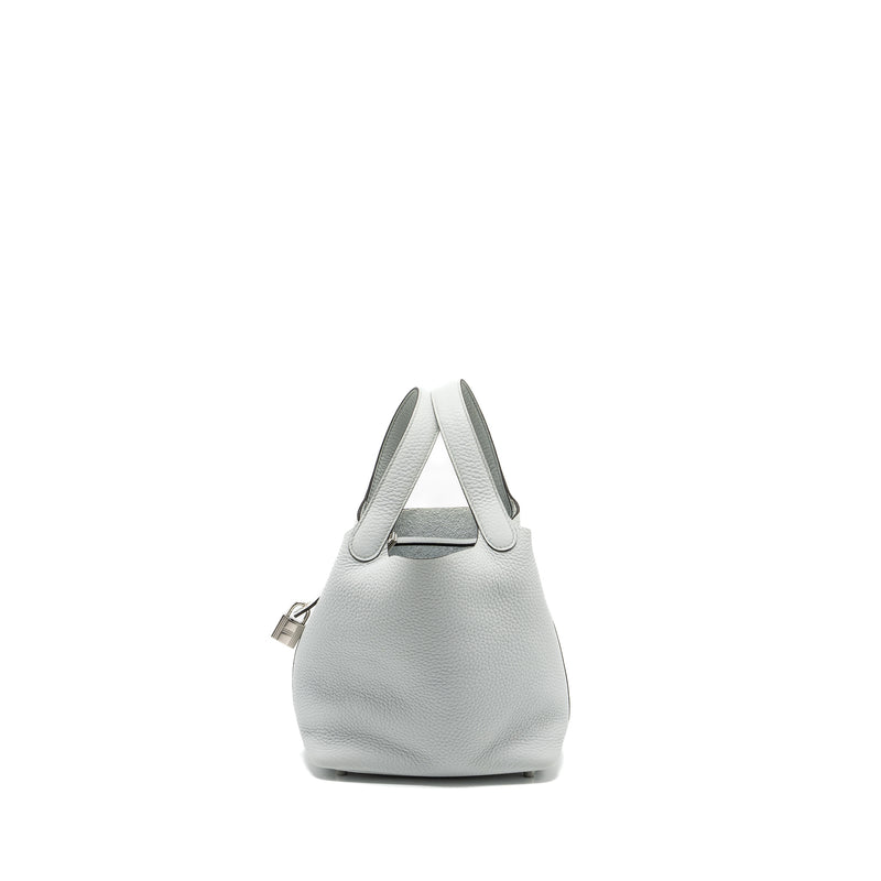 Hermes Picotin 18 Lock Bag Clemence Blue Pale SHW Stamp B