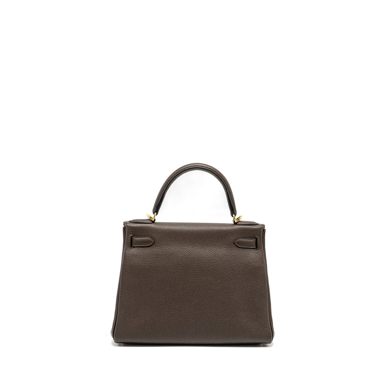 Hermes kelly 28 togo C4 Ecorce GHW stamp Square R