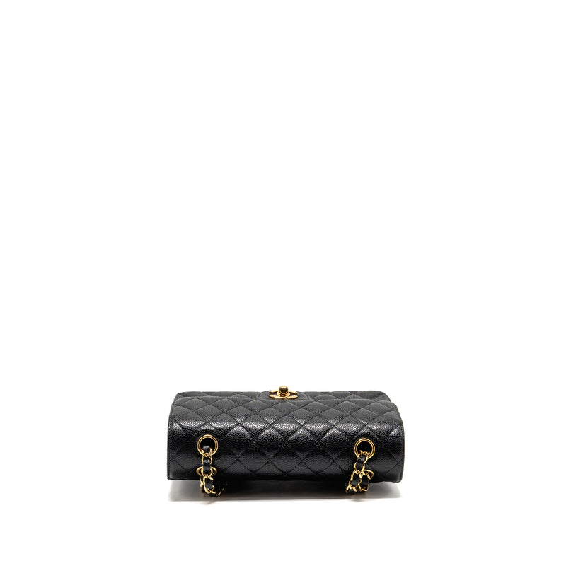Chanel Small Classic Double Flap Bag Caviar Black GHW (Microchip)