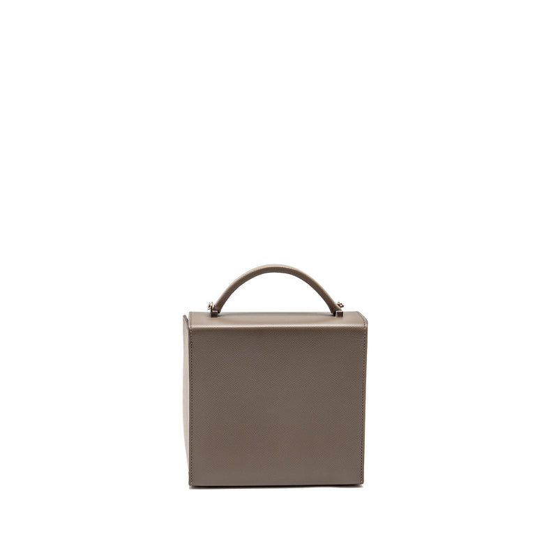 Hermes Cinhetic box bag epsom gris etain SHW stamp D