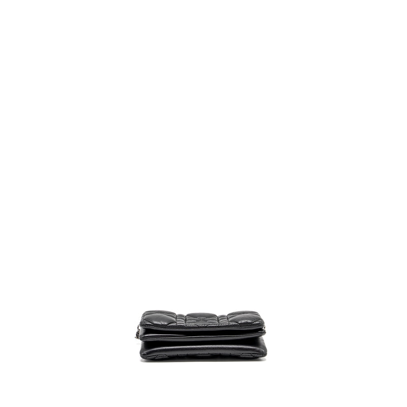 Dior Mini Caro Flap Bag Calfskin Black/ Black Hardware