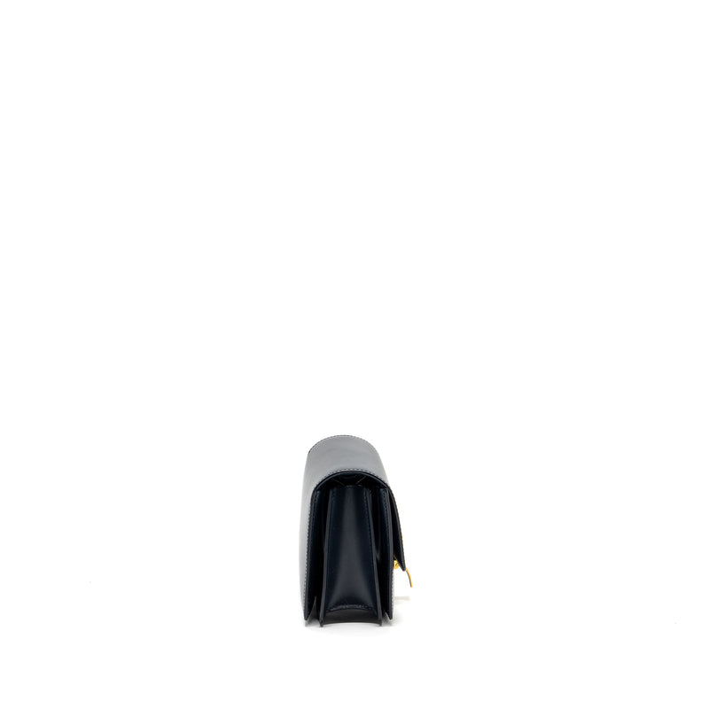 Celine Mini Box Celine mini box bag calfskin dark blue GHW