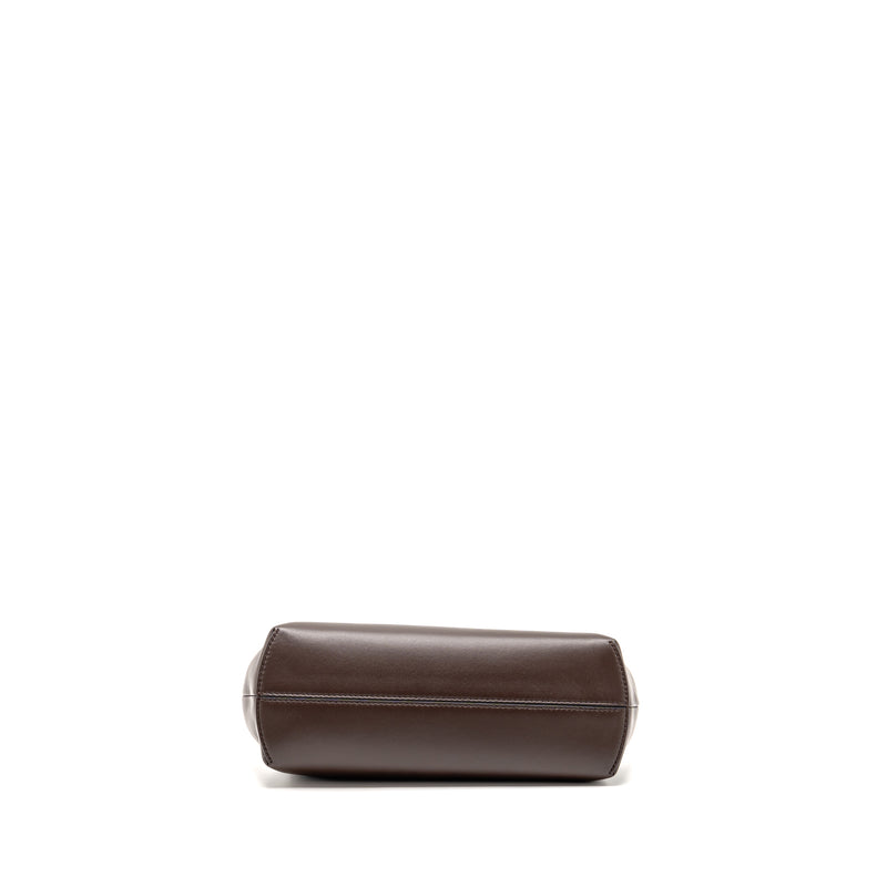 Fendi Small Fendi First Clutch Bag Nappa Brown GHW