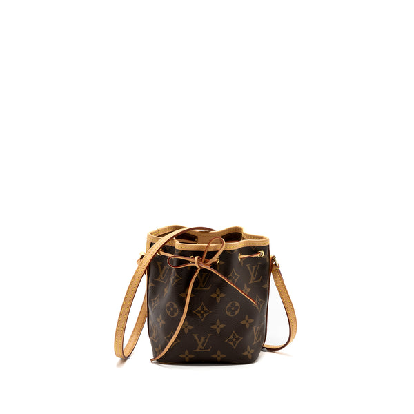 Louis Vuitton Nano Noe Monogram Canvas GHW