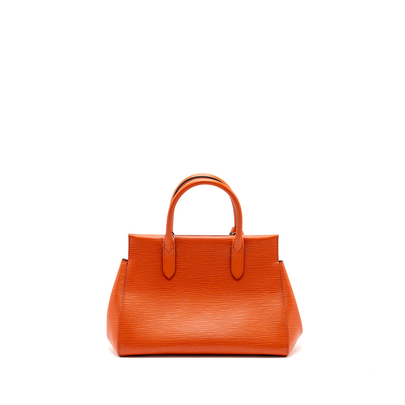 Louis Vuitton top handle tote bag epi orange SHW