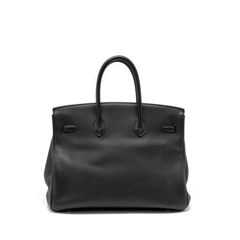Hermes Birkin 35 Togo Black GHW Stamp Square O