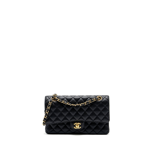 Chanel medium classic double flap bag caviar BLACK GHW