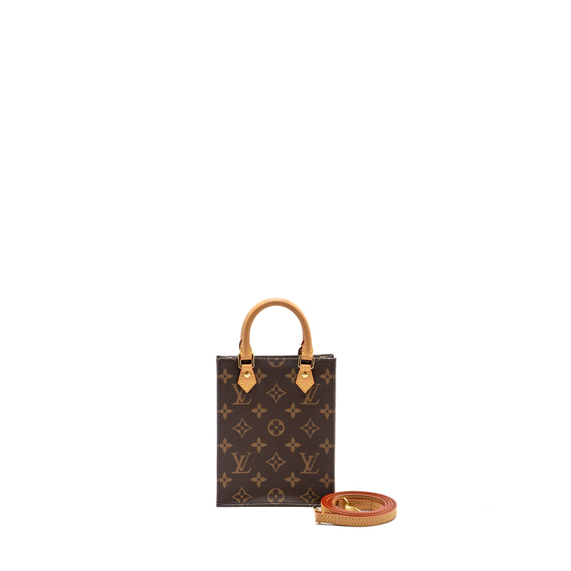 Louis Vuitton Petit Sac Plat Monogram Canvas GHW