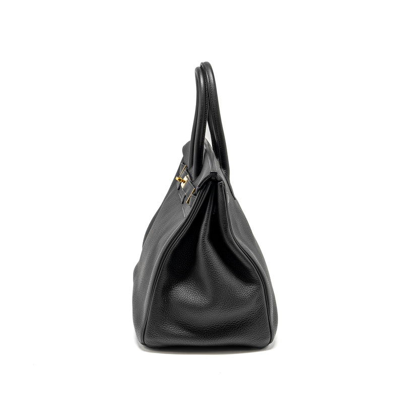 Hermes Birkin 35 Togo Black GHW Stamp Square O