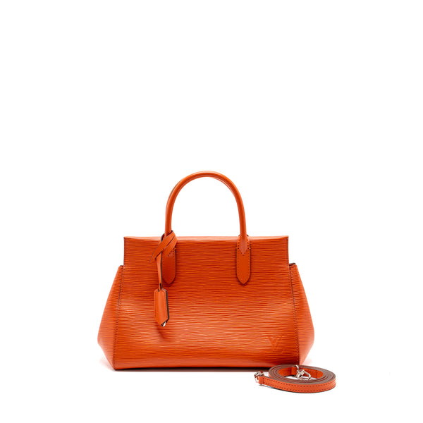 Louis Vuitton top handle tote bag epi orange SHW