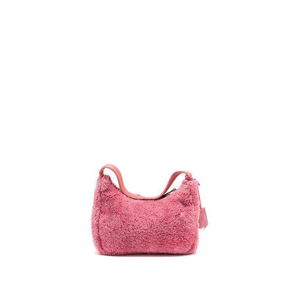 Prada Re-Edition 2000 Terry Mini Bag Pink SHW