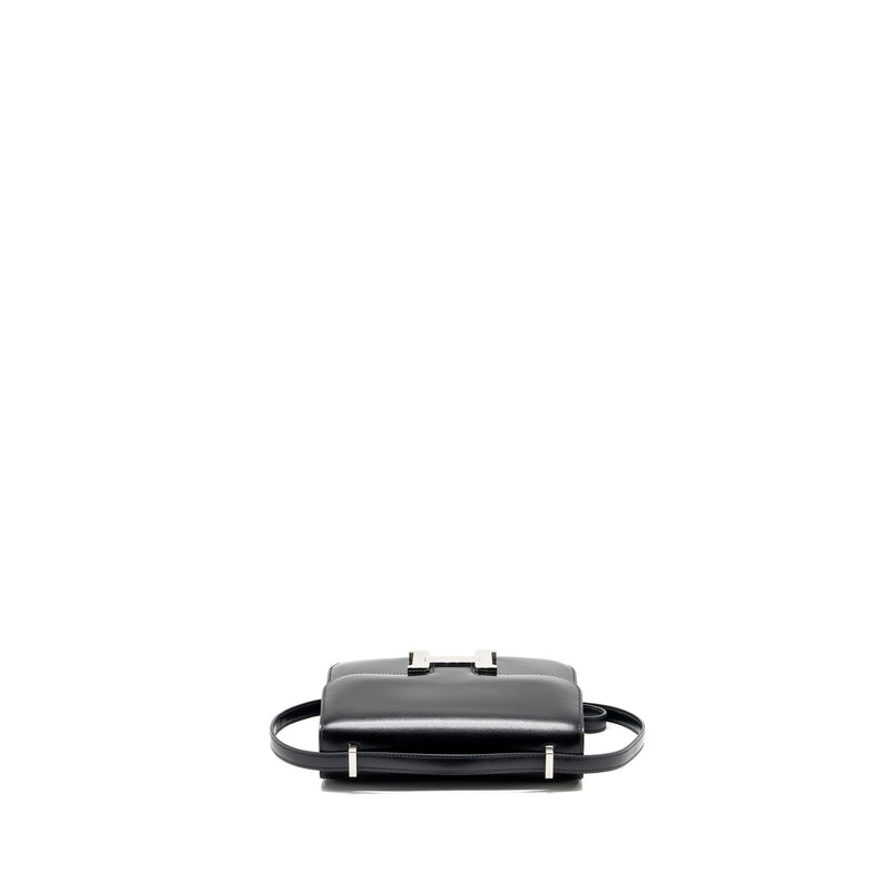Hermes Mini Constance box calfskin black SHW stamp Y