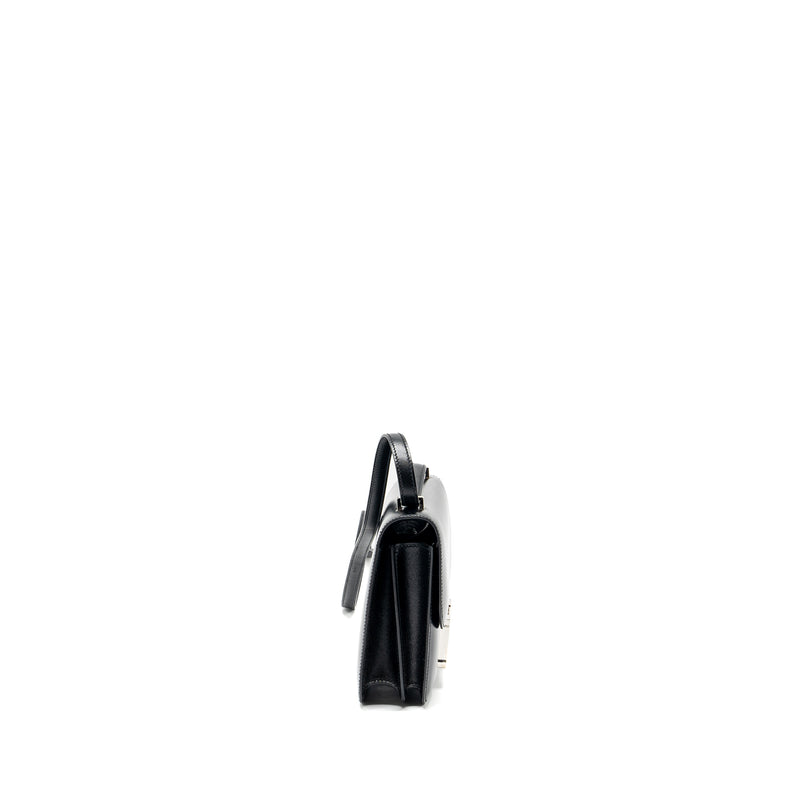Hermes Mini Constance box calfskin black SHW stamp Y