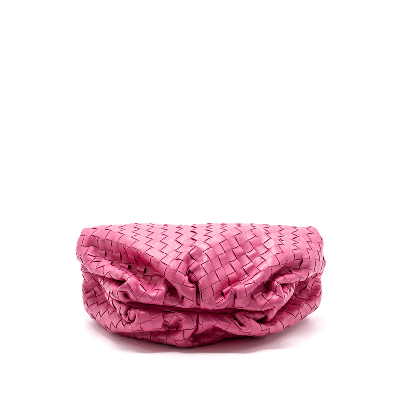 BOTTEGA VENETA MEDIUM POUCH CLUTCH INTERCCATO PINK
