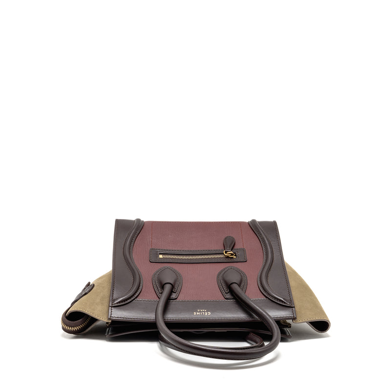 Celine Micro luggage bag leather multicolor