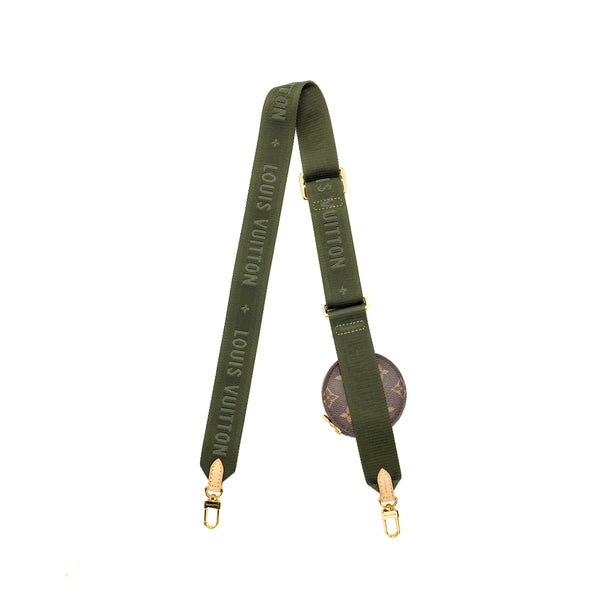 LOUIS VUITTON Bandouliere Shoulder Strap Khaki GHW