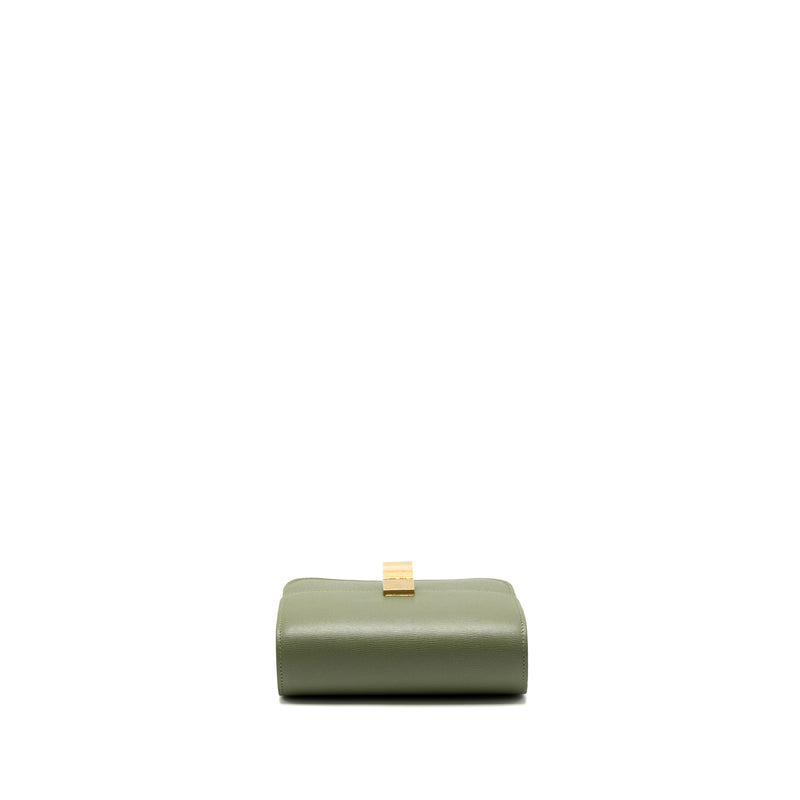 Celine Teen box Bag Calfskin Light Khaki GHW