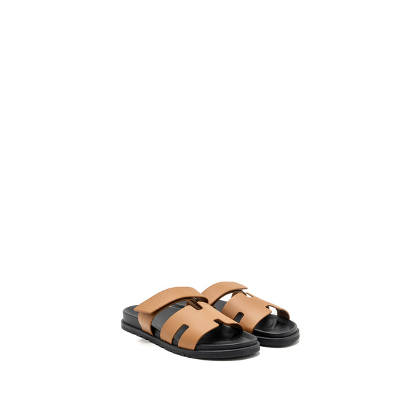 Hermes Size 43 Chypre Sandals Naturel