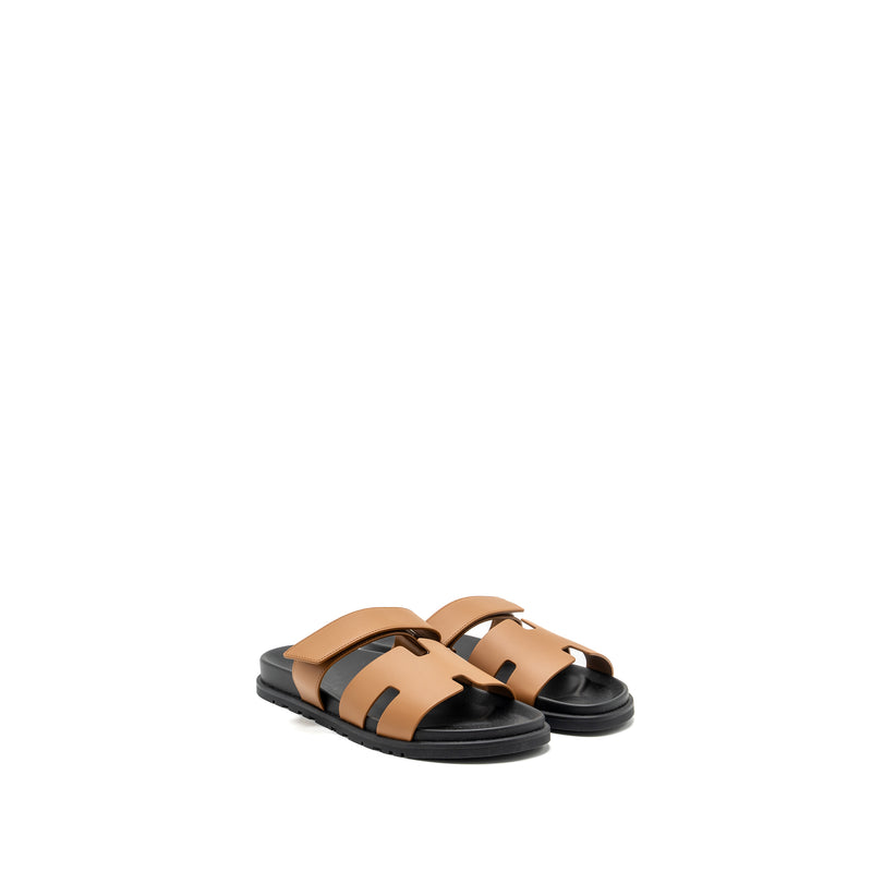 Hermes Size 43 Chypre Sandals Naturel