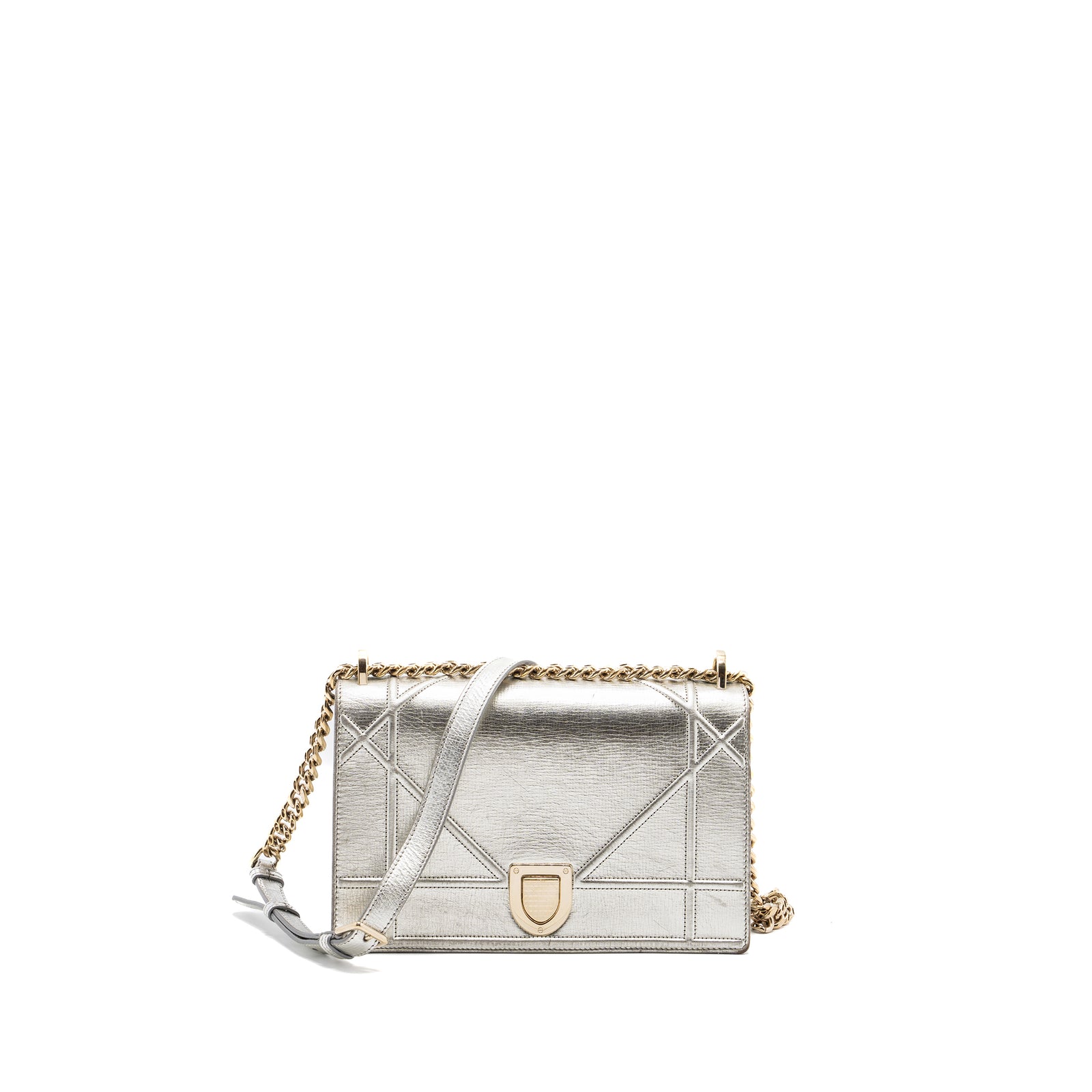 Dior diorama silver bag hotsell