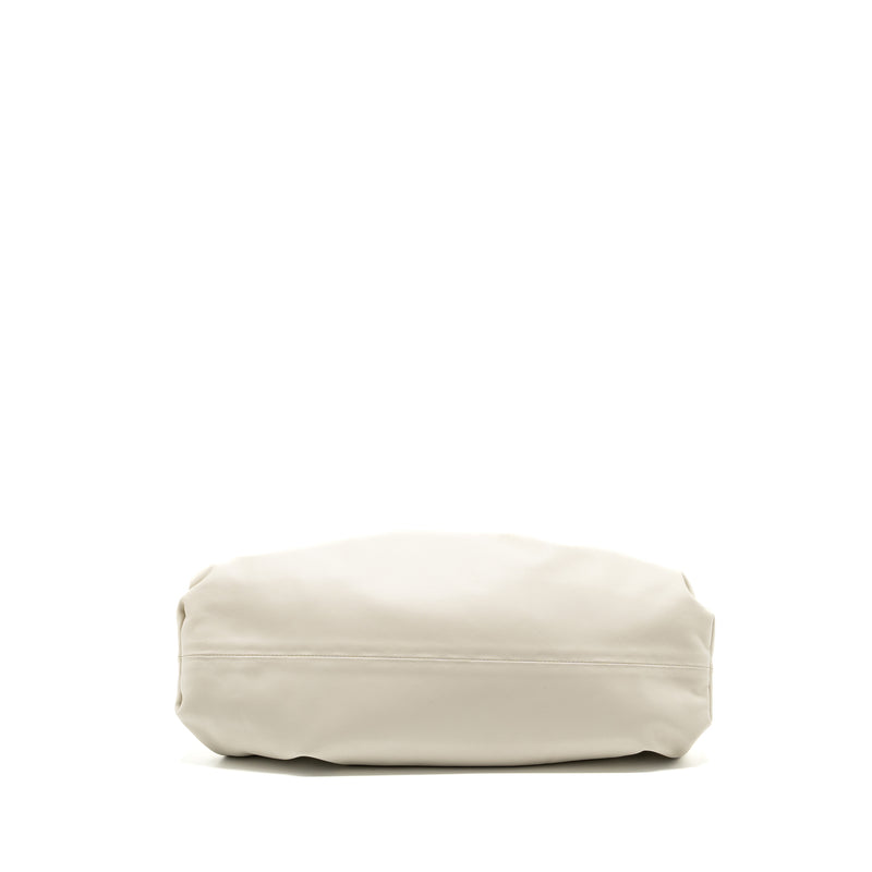 Bottega Veneta The Pouch Calfskin White GHW