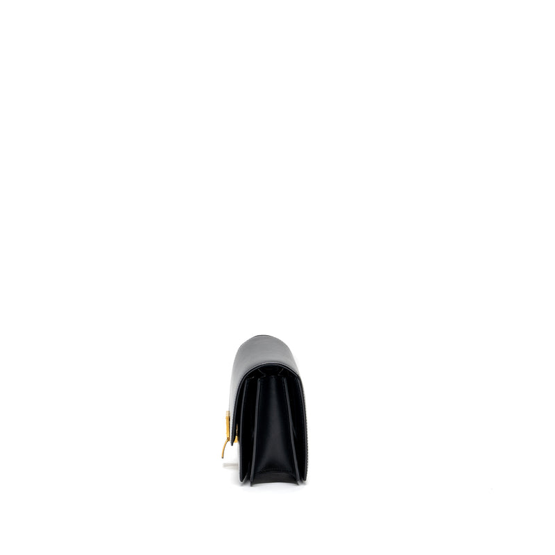 Celine mini classic box bag calfskin Black GHW