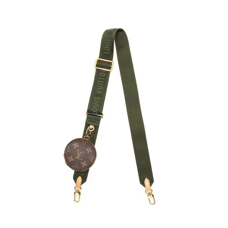 LOUIS VUITTON Bandouliere Shoulder Strap Khaki GHW