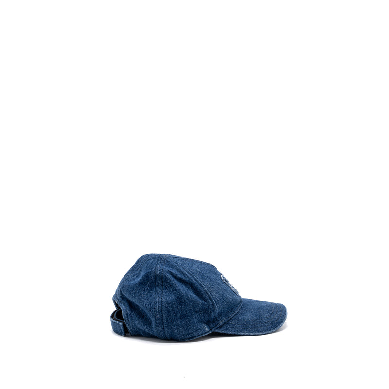 Miumiu Size S Logo Cap Denim Blue