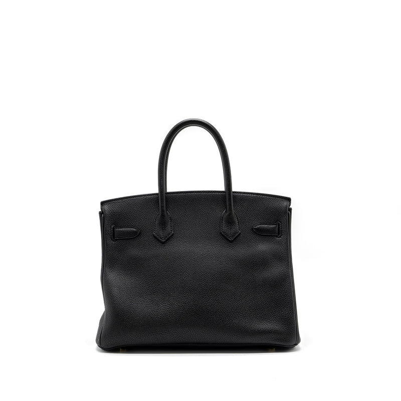 Hermes Birkin 30 Togo Black GHW Stamp X