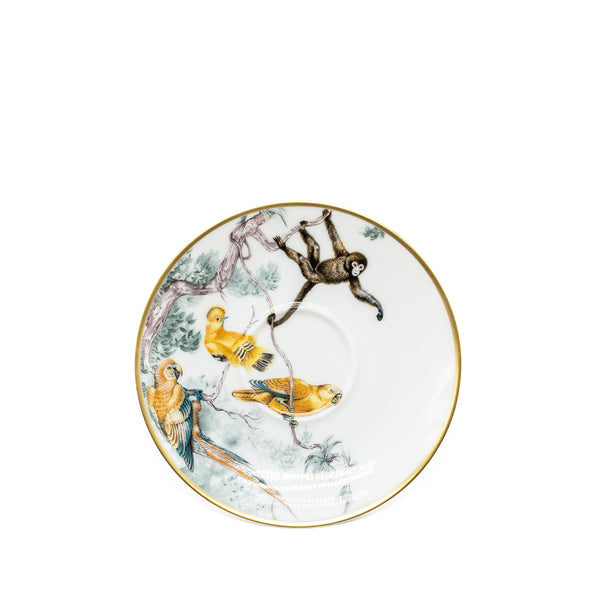 Hermes Carnets D’Equateur Tea Cup and Saucer (2 in a set)