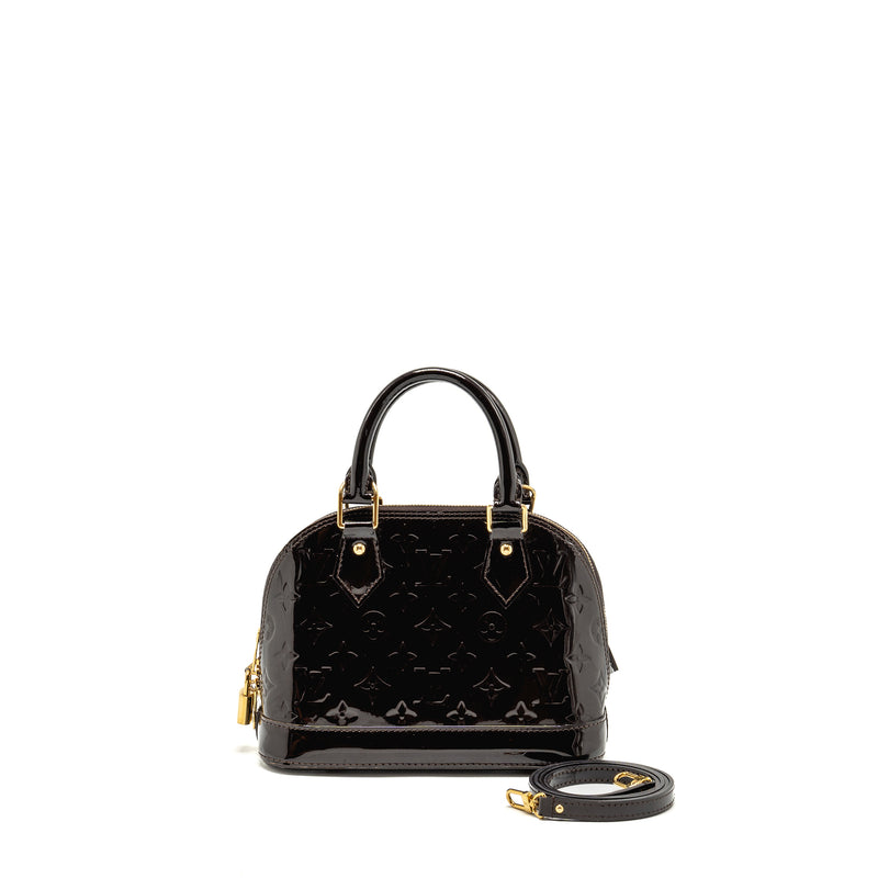 Louis Vuitton Alma BB Monogram Patent Amatante GHW
