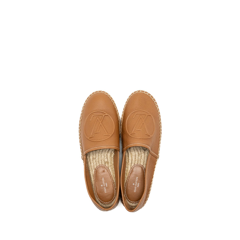 Louis Vuitton Size 37 Starboard Flat Espadrille Brown