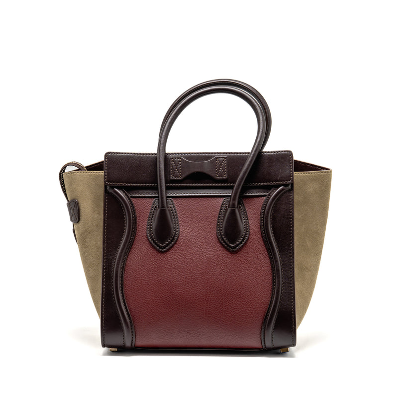 Celine Micro luggage bag leather multicolor