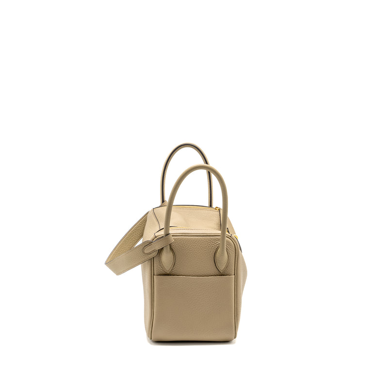 Hermes Lindy 26 Clemence Beige Marfa GHW Stamp W