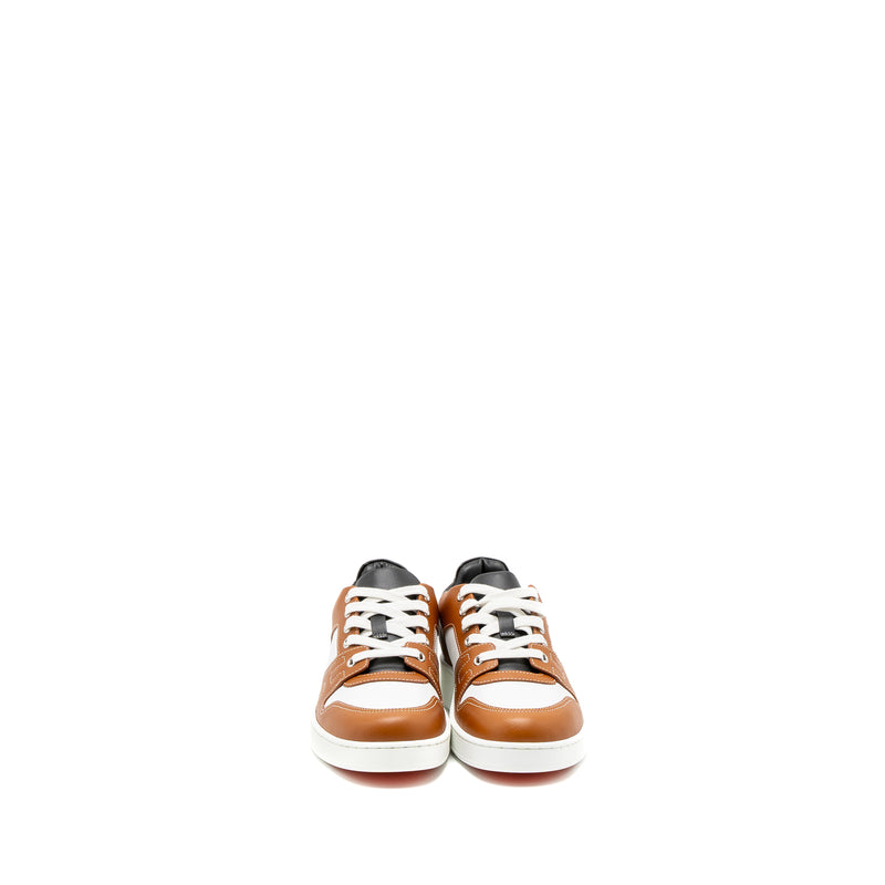 Hermes Size 35 Free Sneaker Calfskin Black/Gold/White SHW