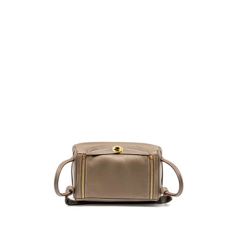 Hermes Lindy 26  Clemence Etoupe GHW Stamp Z