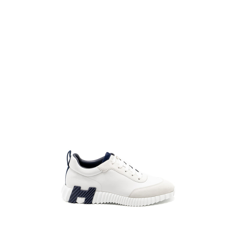 Hermes Size 43 Homme Bouncing Sneaker Leather Blanc/Noir