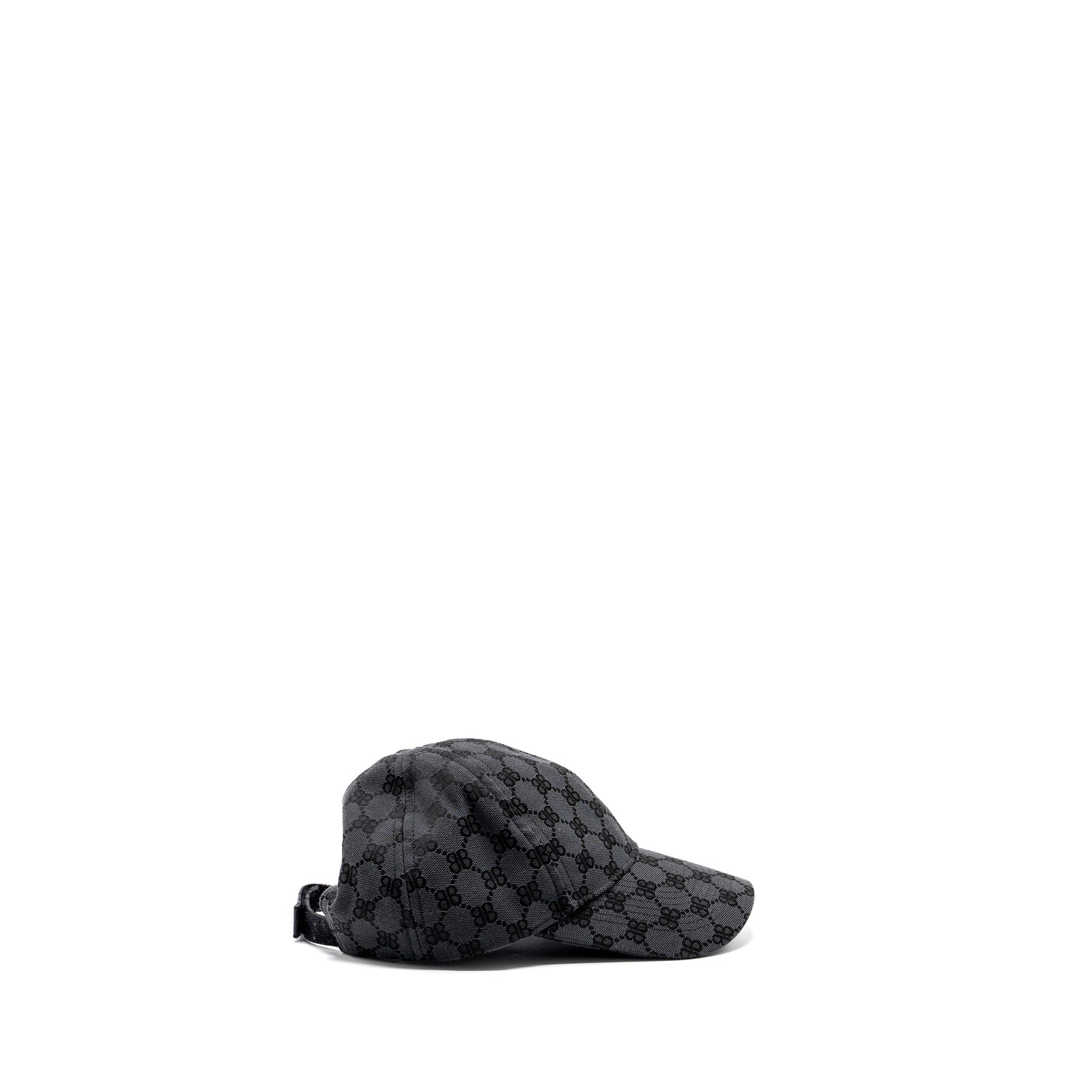 Balenciaga Size S BB MONOGRAM CAP BLACK
