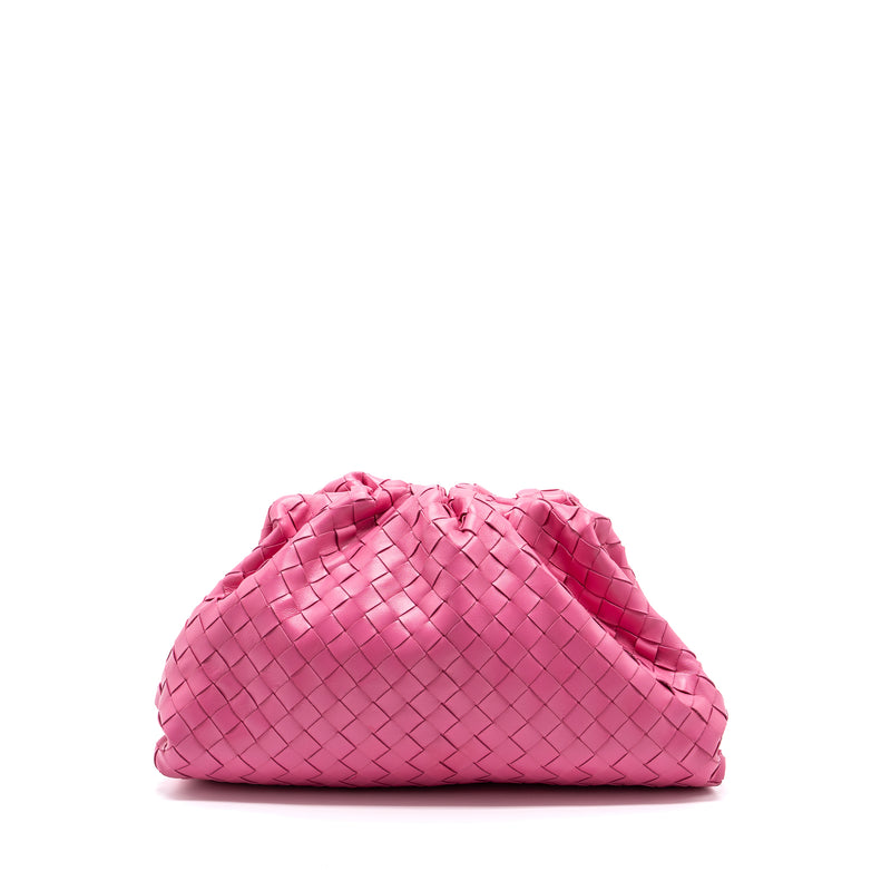 BOTTEGA VENETA MEDIUM POUCH CLUTCH INTERCCATO PINK