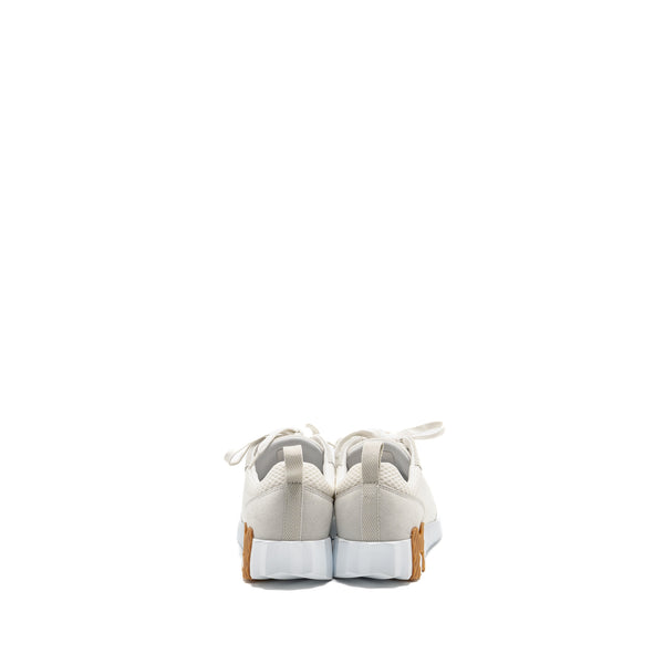 Hermes Size 36 Femme Bouncing Sneaker Mesh/Suede Blanc/Multicolour
