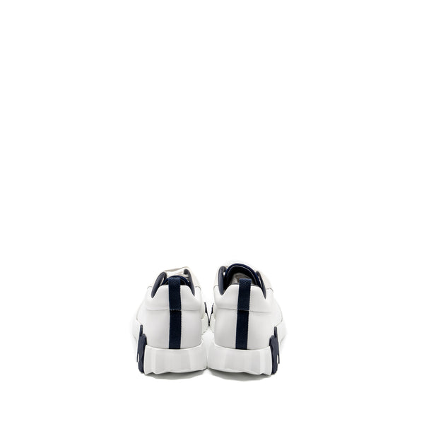 Hermes Size 43 Homme Bouncing Sneaker Leather Blanc/Noir