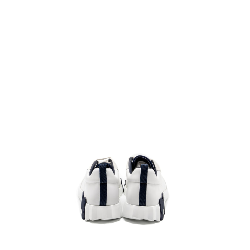 Hermes Size 43 Homme Bouncing Sneaker Leather Blanc/Noir