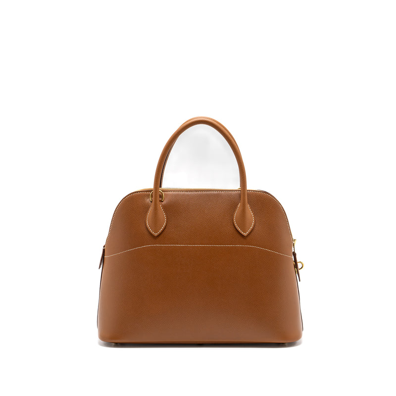Hermes Bolide 31 Epsom Gold GHW Stamp Circle Z