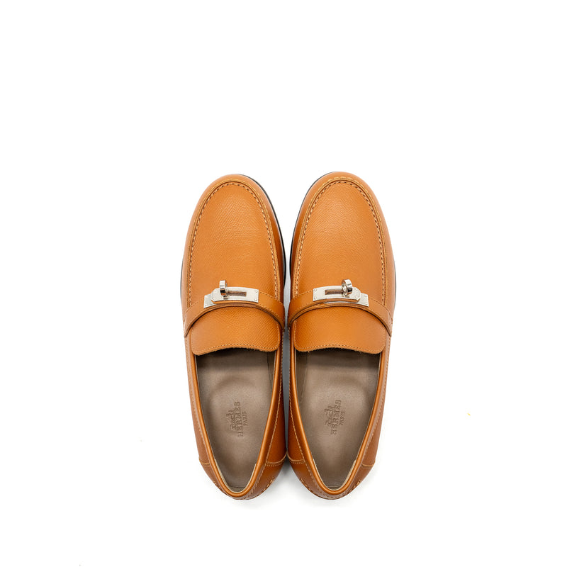 Hermes Size 39 Destin Loafer Calfskin Naturel SHW