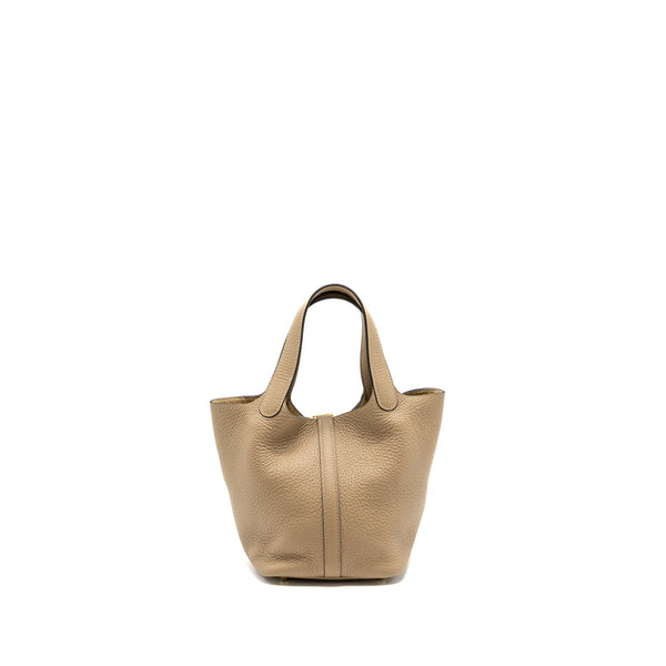 Hermes picotin 18 lock bag clemence trench GHW stamp U