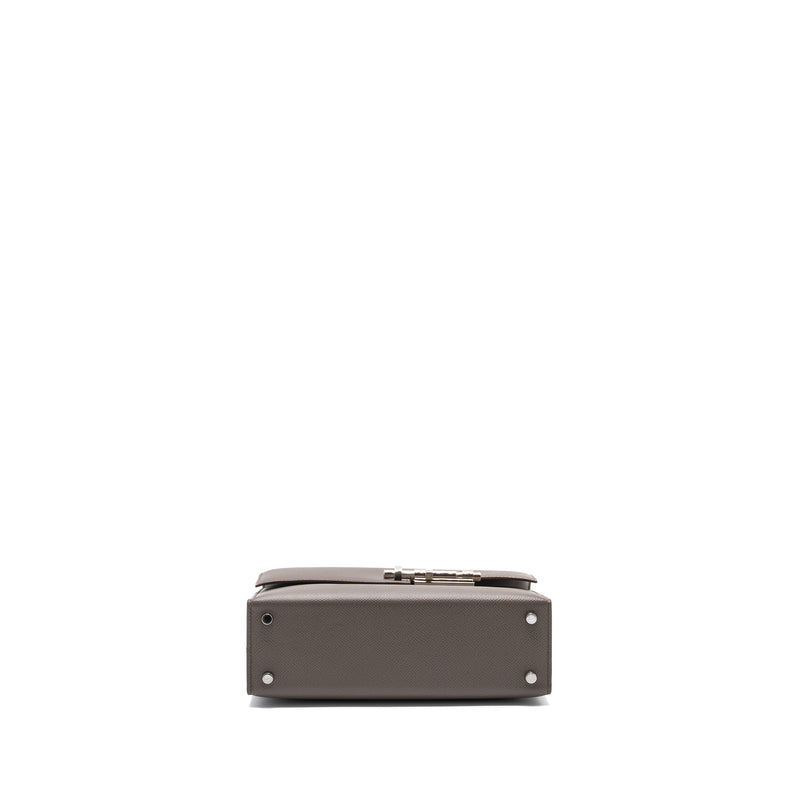 Hermes verrou 21 epsom gris etain SHW stamp X
