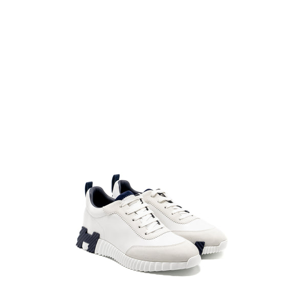 Hermes Size 43 Homme Bouncing Sneaker Leather Blanc/Noir
